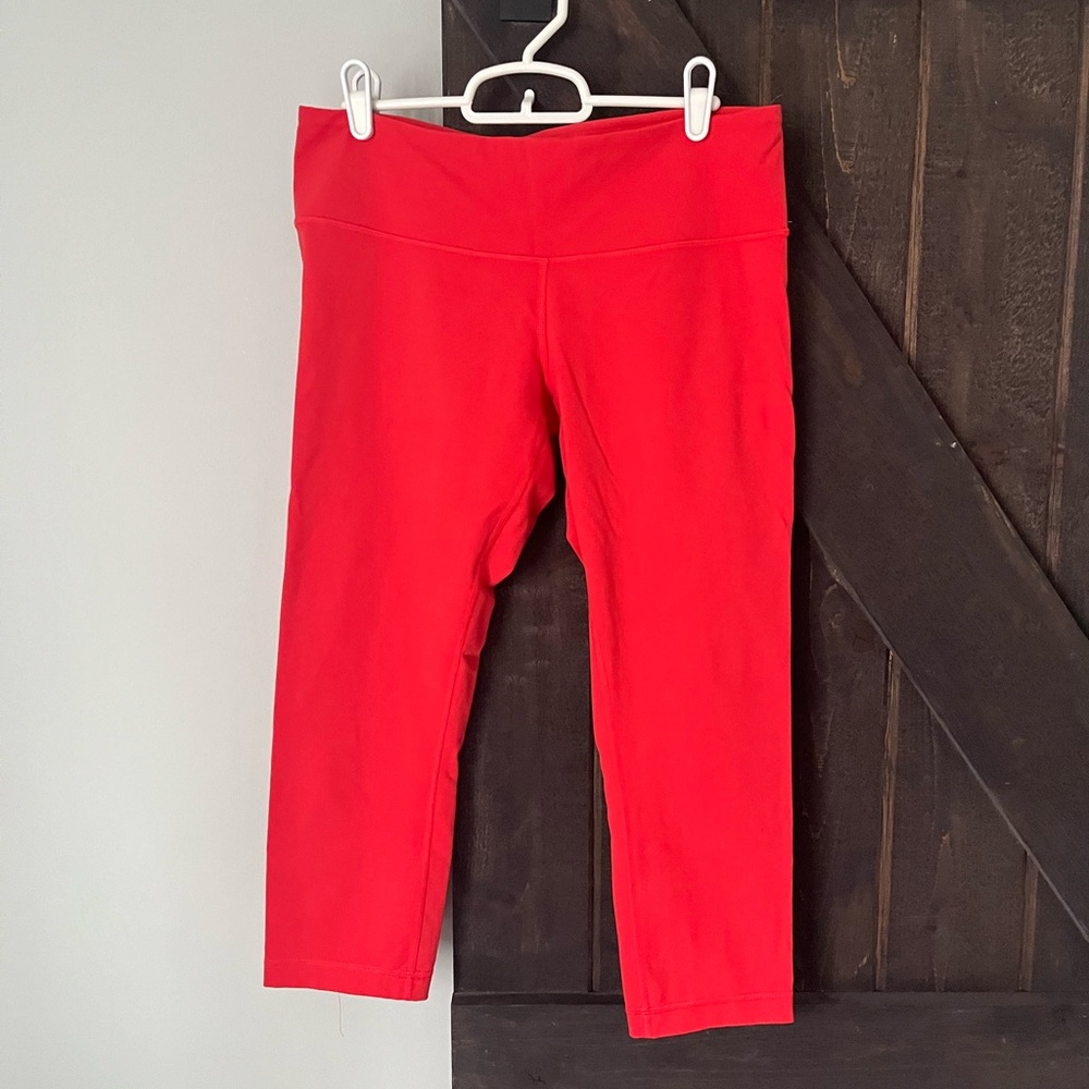 Lululemon Athletica Red Leggings
